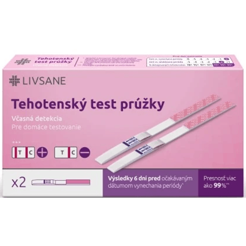 Livsane Tehotenský test prúžky 2 kusy