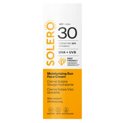 SOLERO Hydratačný opaľovací krém na tvár SPF30 50 ml