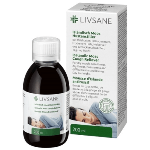 Livsane Islandský lišajník proti kašľu 200 ml