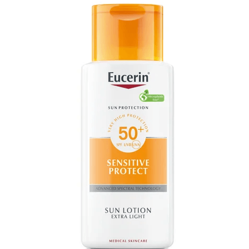 Eucerin Sun Extra ľahké telové mlieko SENSITIVE PROTECT SPF 50+ 150 ml
