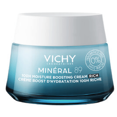 Vichy Mineral 89 100H Krém na podporu hydratácie s výživnou textúrou 50 ml