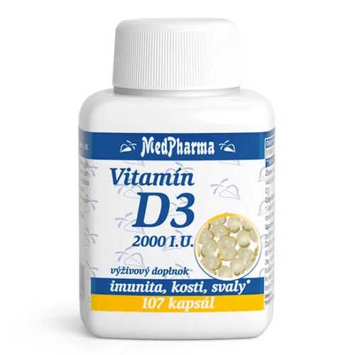 MedPharma Vitamín D3 2000 I.U. 107 kapsúl