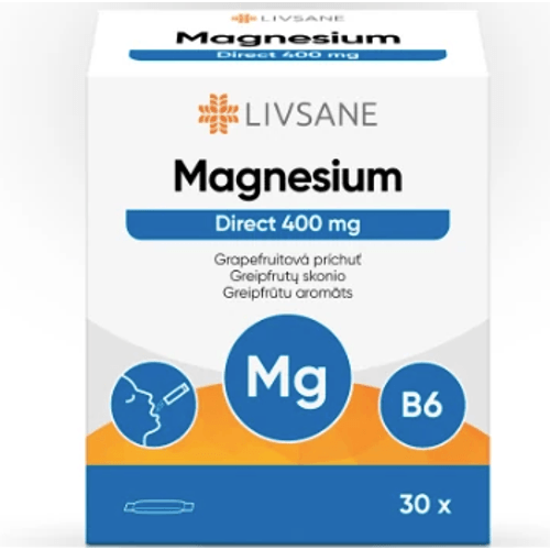 Livsane Magnézium direct 400 mg grapefruit 30 ks