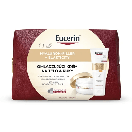Eucerin Vianoce Hyaluron-Filler + Elasticity Telový krém s omladzujúcim účinkom + Krém na ruky